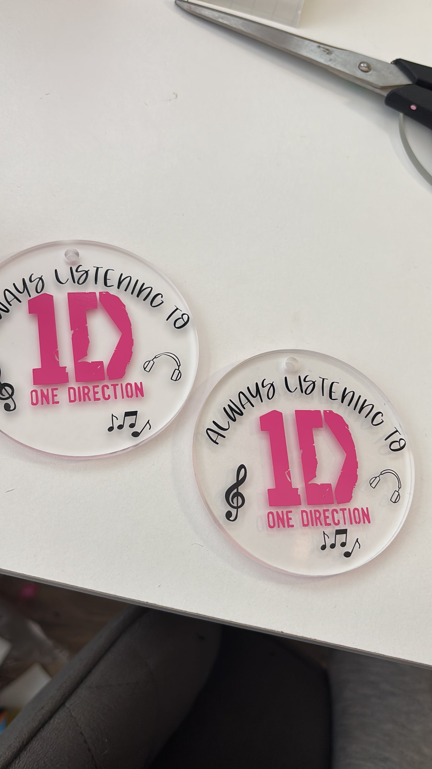 1D car mirror decor