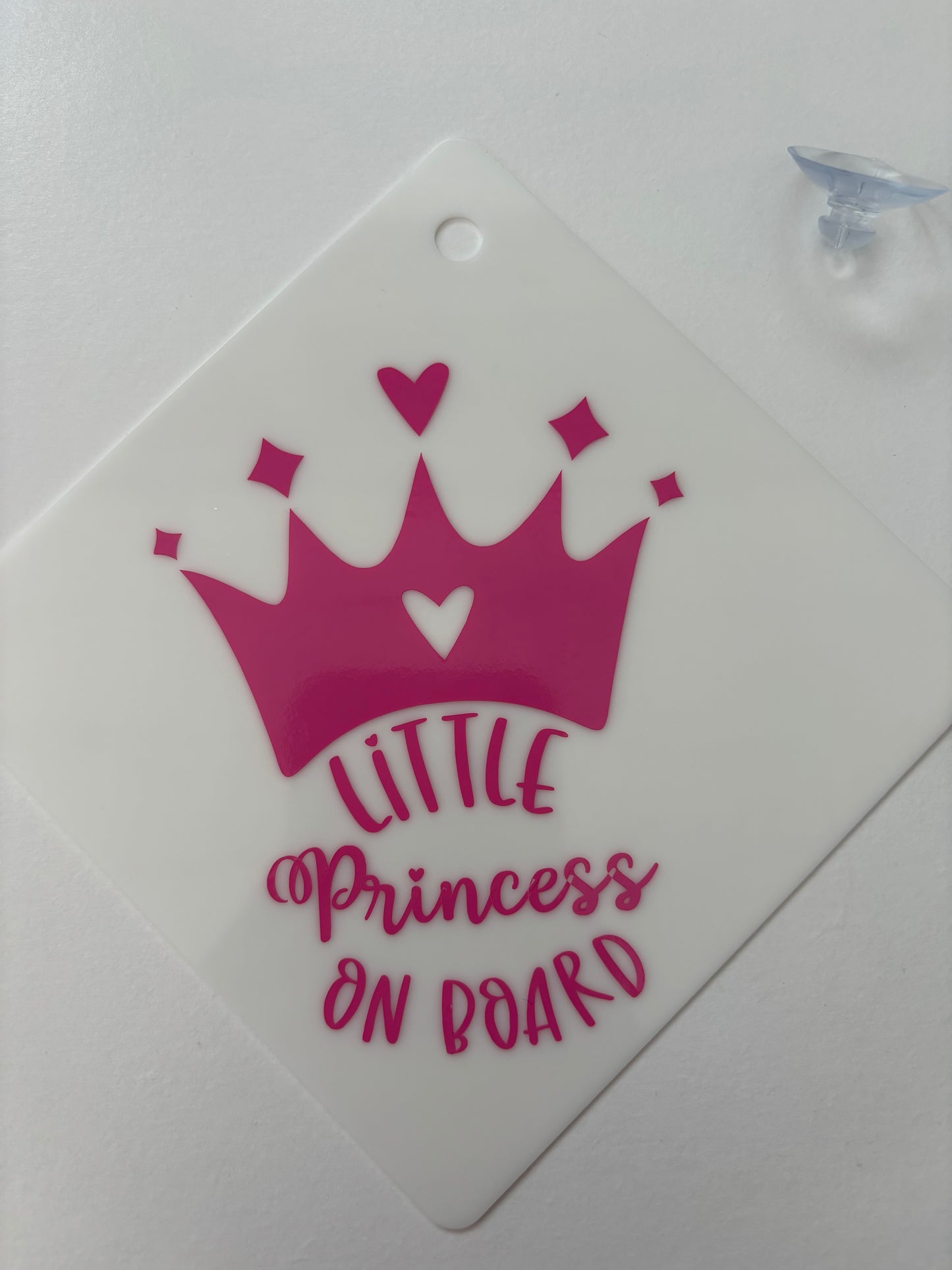 Princess on board car sign