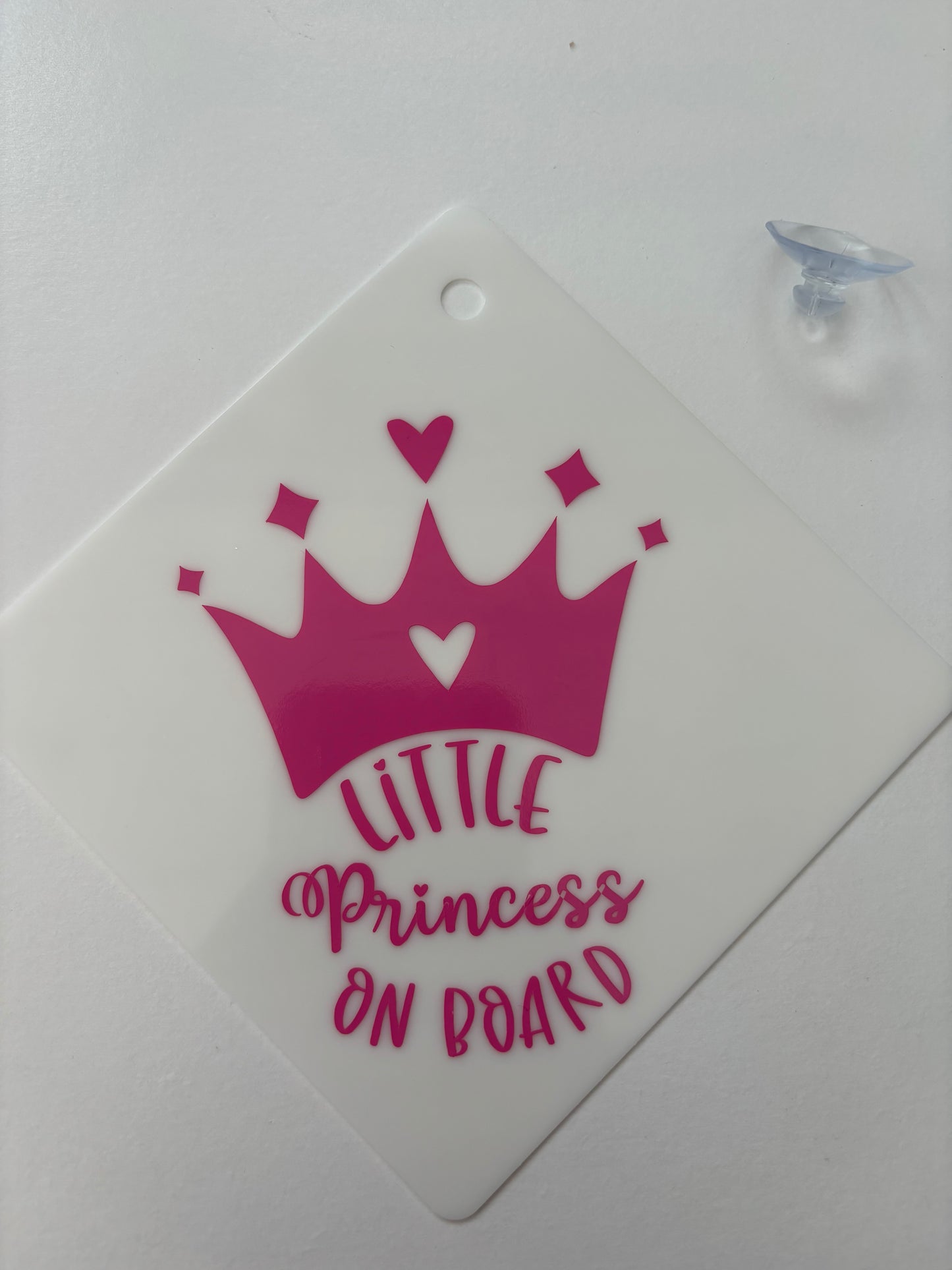 Princess on board car sign