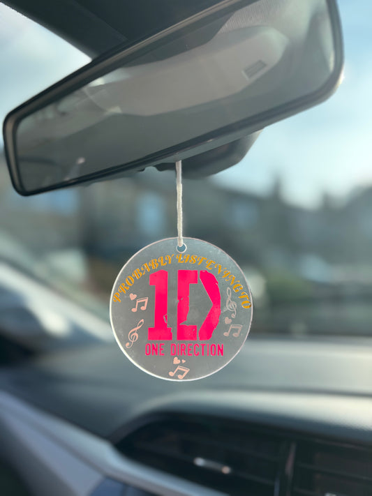 1D car mirror decor