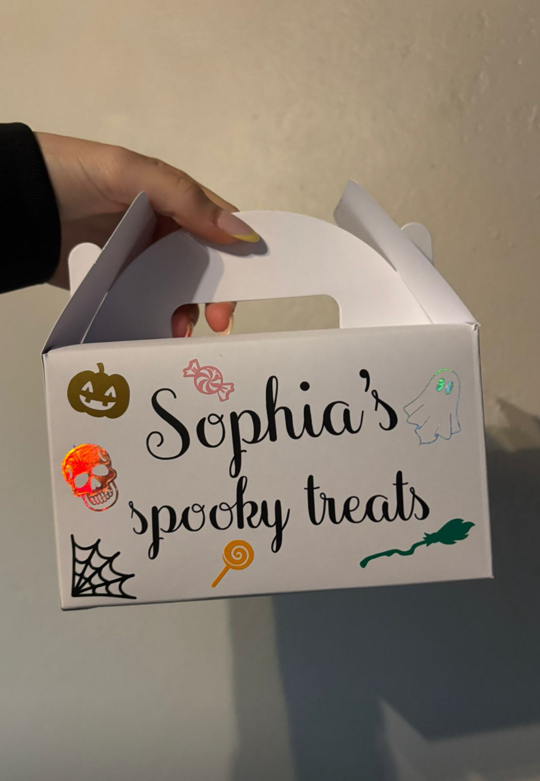 Personalised spooky treat box