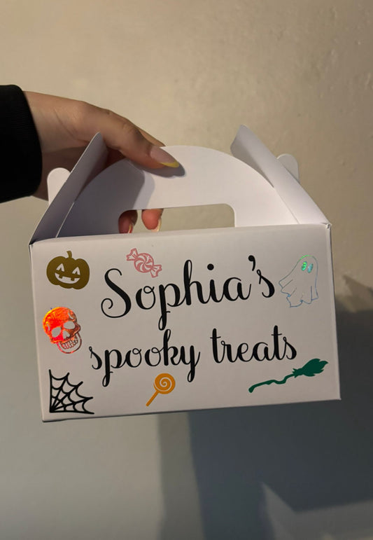 Personalised spooky treat box