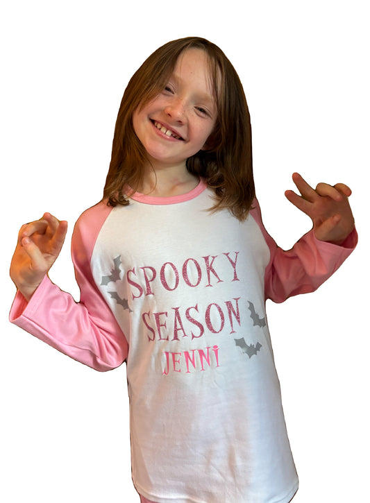 Spooky season Pink PJs