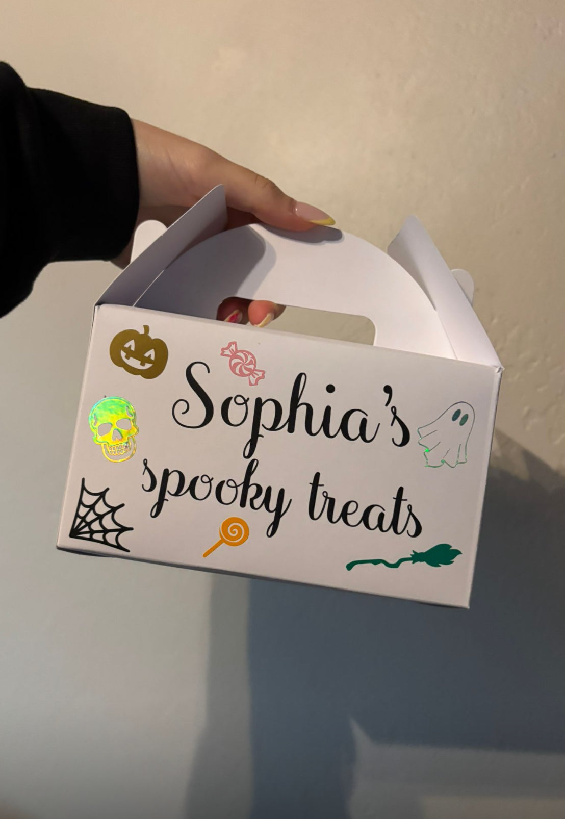 Personalised spooky treat box