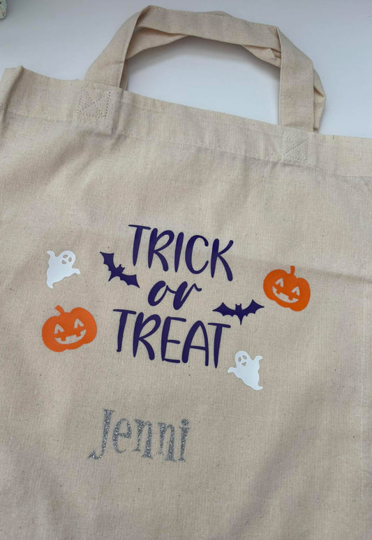 Personalised trick or treat bag