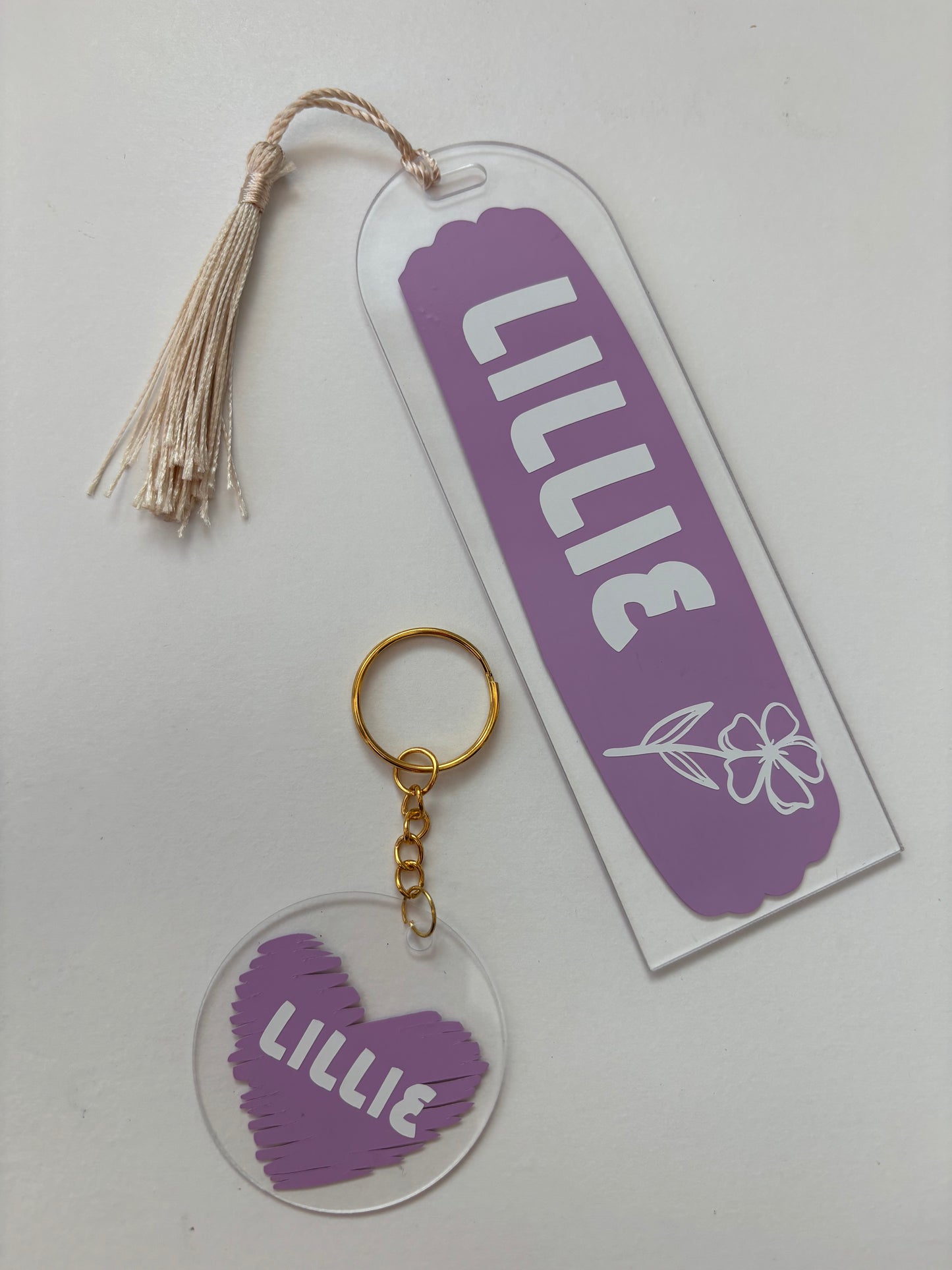 Bookmark & keyring set